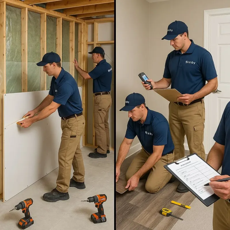 Repairs and Reconstruction process in Genoa, IL